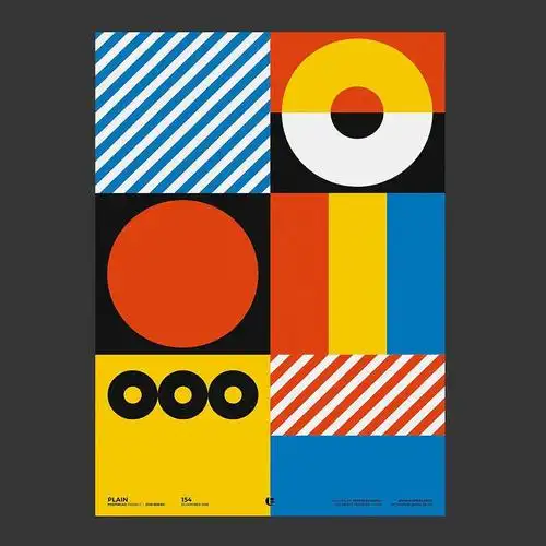 16款创意形状构成海报