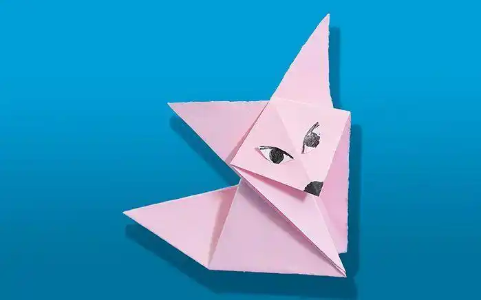 简单的亲子手工狐狸折纸创意手工少儿折纸方法