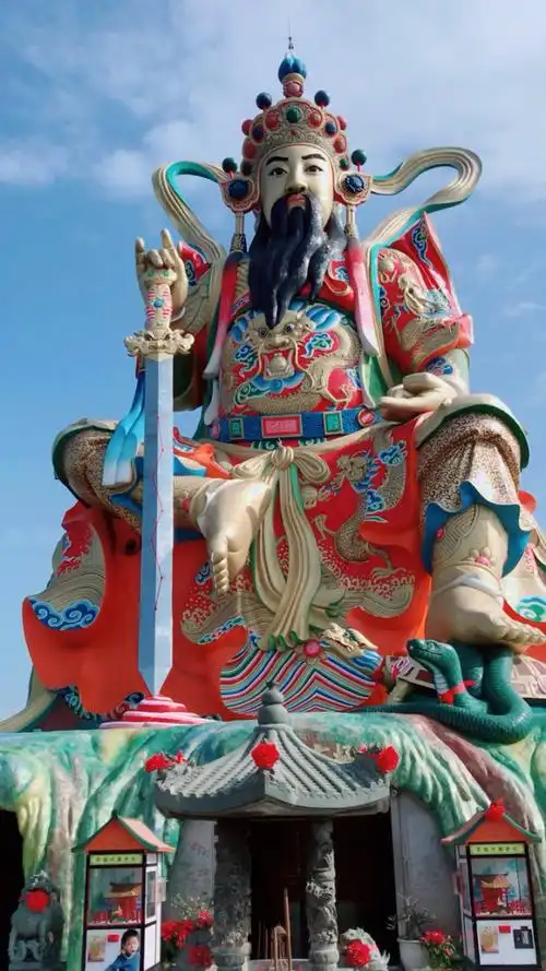 北极玄天上帝,走进祂脚下烧香拜拜会镇压身上煞气保ㄧ生平安9605