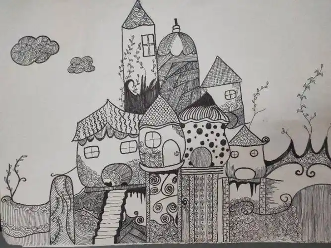 安泰红缨幼儿园————特色线条画作品展