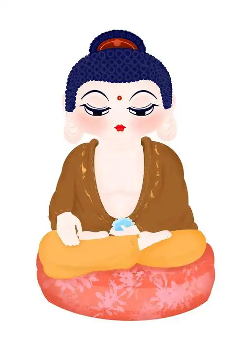 中国传统佛教人物形象卡通化设计(原创)