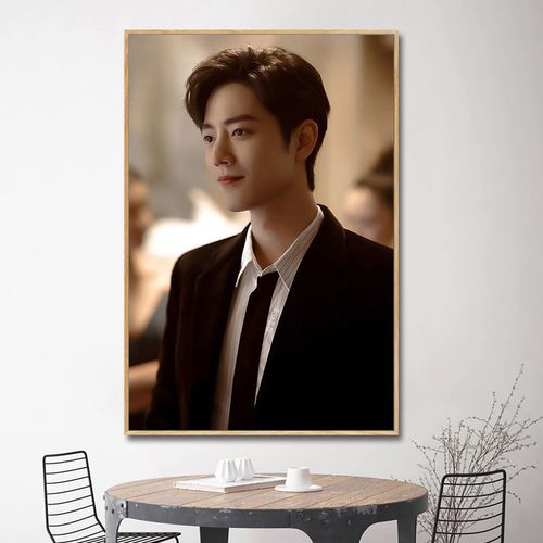 肖战数字油画周边定制diy明星手绘丙烯挂画装饰礼物填色涂鸦人物