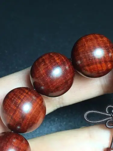 小叶紫檀15mm满水波纹手串