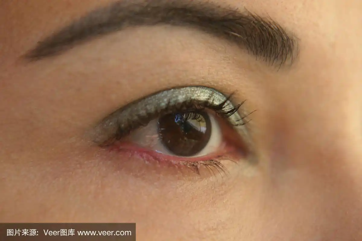 近距离棕色眼睛