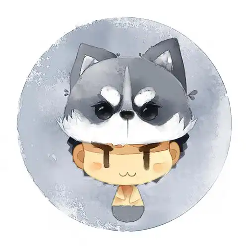 戴着蓝色雪纳瑞帽子的单身男孩头像