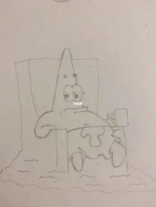 临摹简笔画悠闲的派大星page55