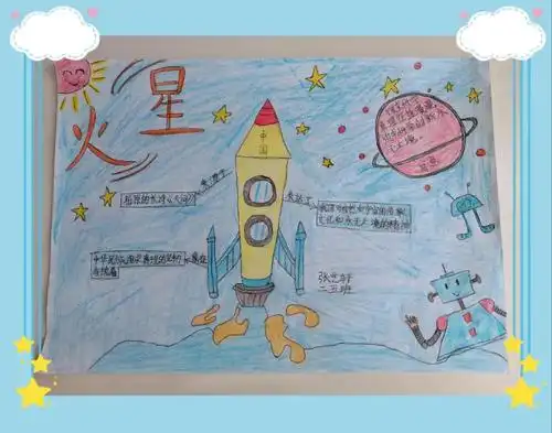 向着火星出发外国语牧歌小学叩问苍穹逐梦火星低段学习成果展示