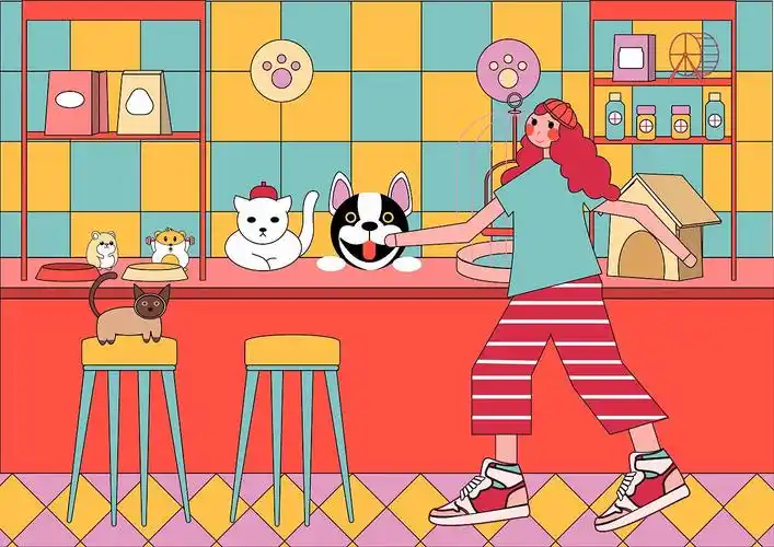 宠物店|插画|创作习作|豁妲 - 原创作品 - 站酷 (zcool)