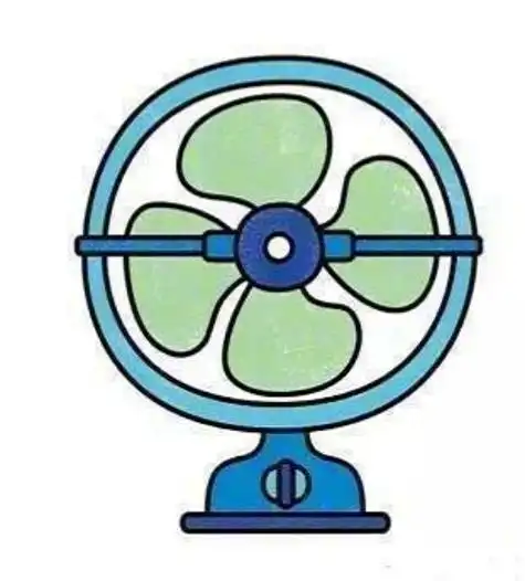 简单的儿童电风扇简笔画步骤_简笔画图片大全 - 绘画者图库