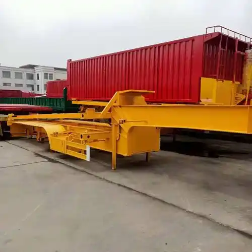 销售20英尺骨架自卸半挂车97米骨架集装箱自卸车