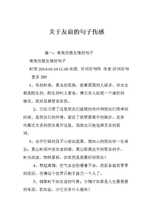 关于友谊的句子伤感.doc