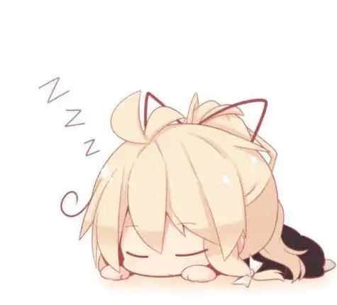 睡觉二次元动漫动画人物可爱卖萌萌萌哒loli萝莉呆萌q萌