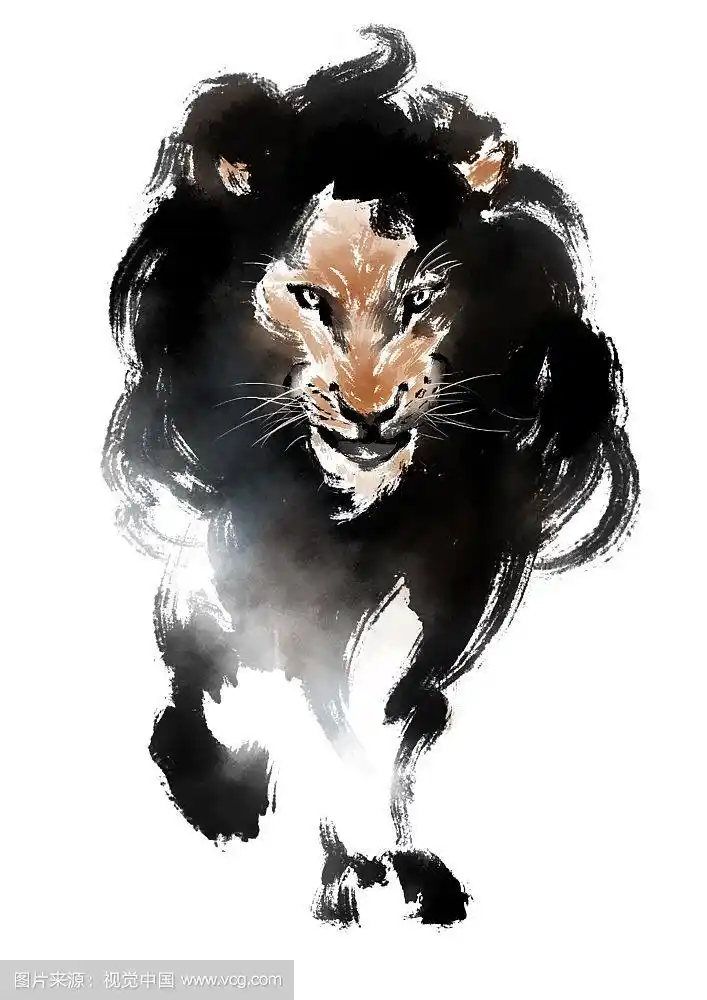 插图的狮子