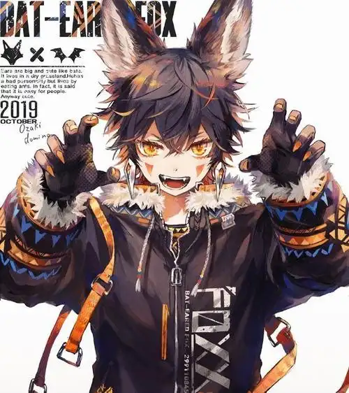 画风精致的动物拟人化少年插画,对于毛发质感的刻画真是绝了__财经头