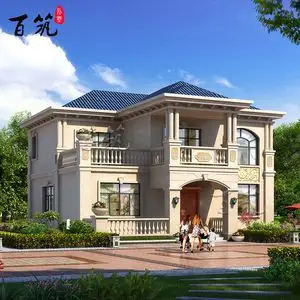 2021农村二层小别墅设计图纸简单乡村两层自建房带堂屋房子小洋楼