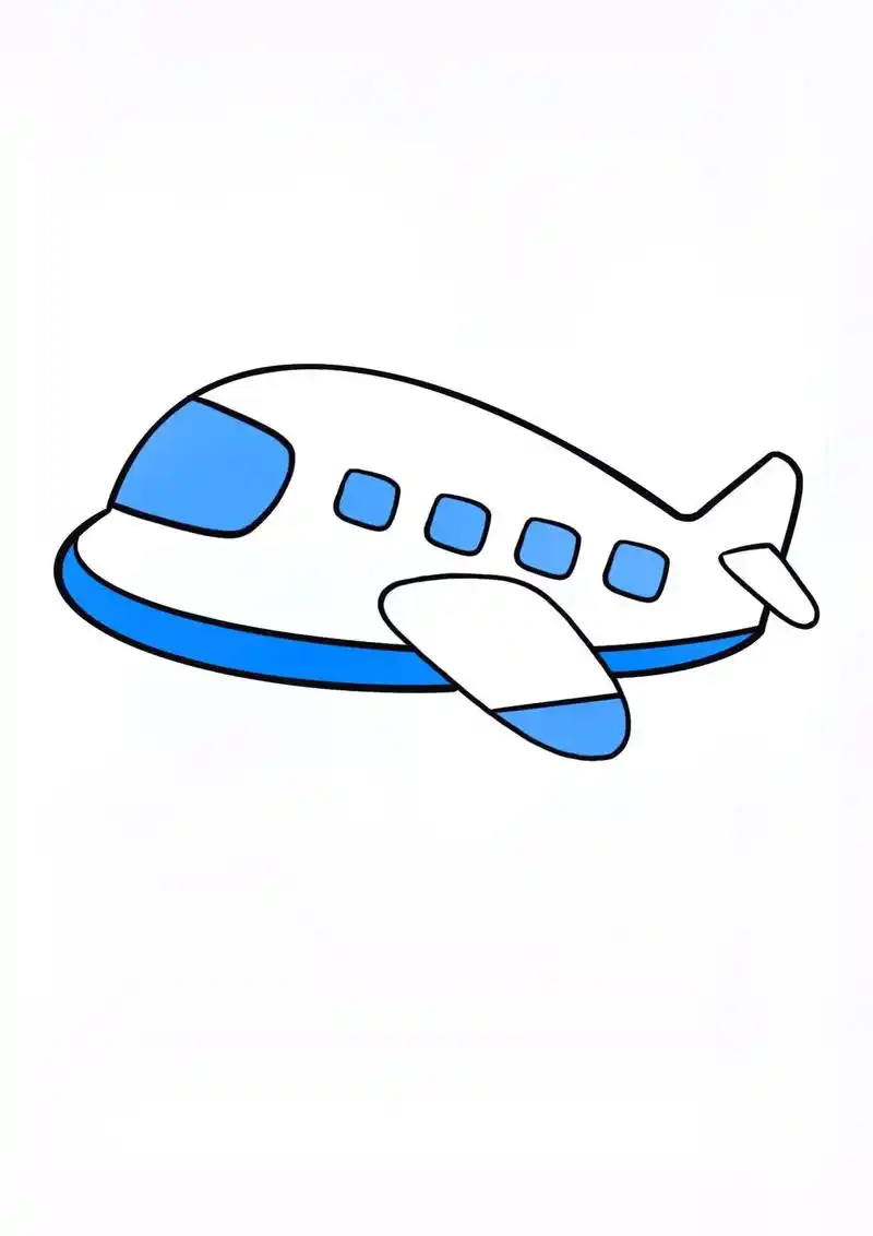 图文伙伴计划 飞机简笔画怎么画?飞机这样画,一学就会!#儿 - 抖音