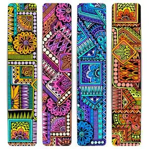 儿童早教卡系列抽象矢量手绘民族图案卡集.