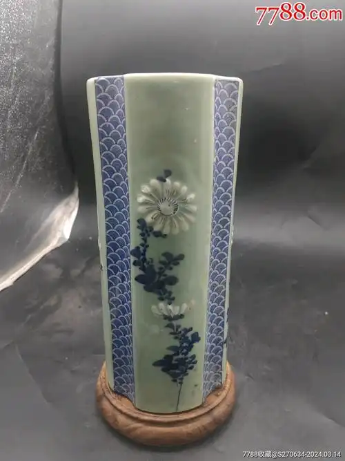 晚清民国醴陵釉下彩帽筒_价格1380元【桃花源老货店】_第1张