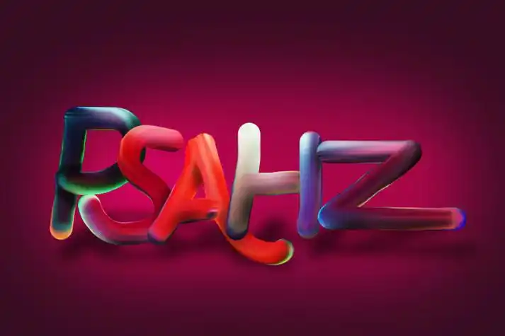 ps文字设计教程:制作个性的彩色拉丝效果立体文字,特效艺术文字