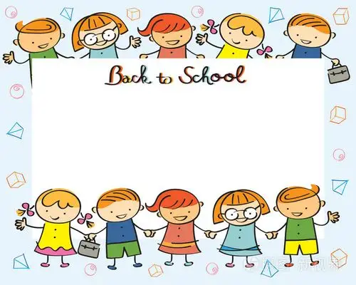 幼儿园,孩子们回到学校框架