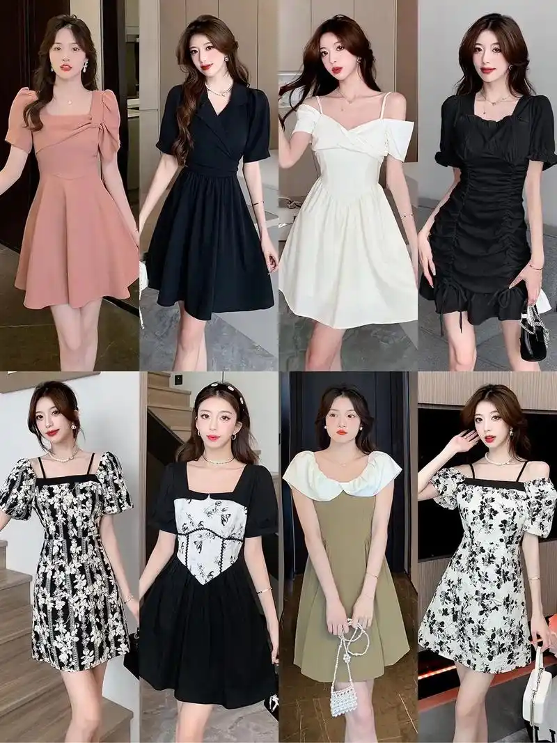 夏日法式少女连衣裙穿搭.今天分享8条清新脱俗的法式连衣裙 美 - 抖音