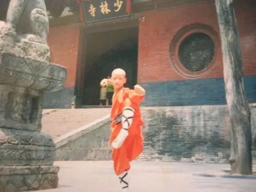 王宝强昔日少林寺习武照 王宝强年轻时在少林寺勤奋习武有真功夫