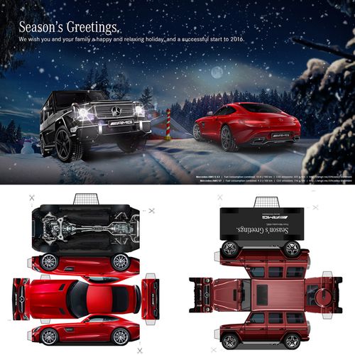 儿童手工折纸diy拼装立体3d纸质模型仿真奔驰g65越野车gt跑车制作