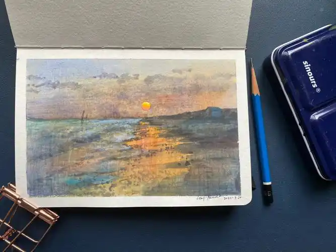 铅笔淡彩作品集