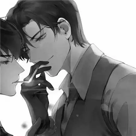 黑白兄弟头像一左一右动漫图片_基友男生头像_头像屋