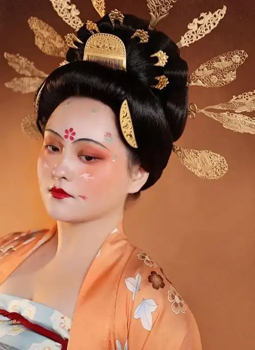 鬓云欲度香腮雪:浅谈唐朝女子妆饰的发展及演变|发簪|发髻|妆容|花钿