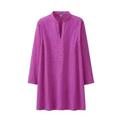 女装 绣花立领长衫(七分袖) 155143 优衣库uniqlo