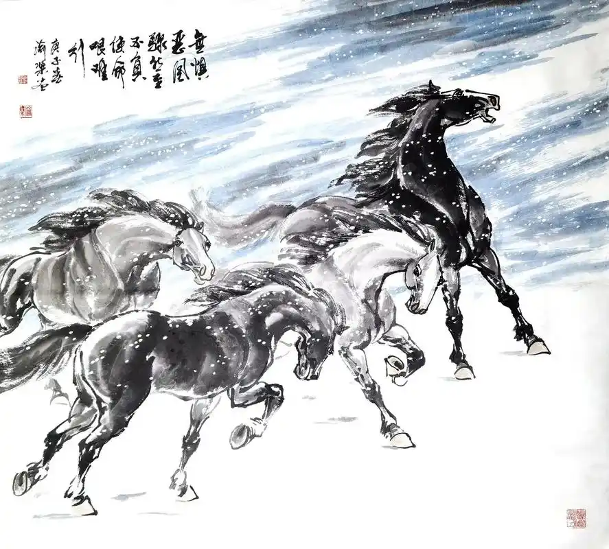 请欣赏100幅当代名家画马作品 - 抖音