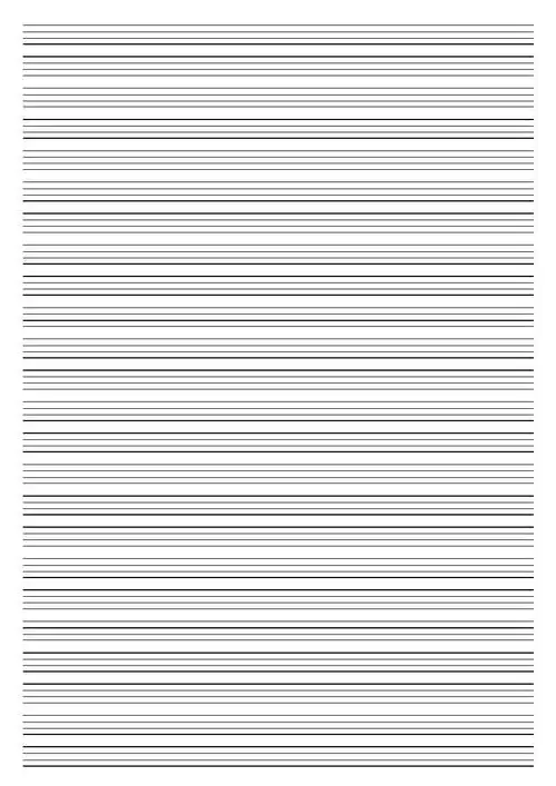 四线三格 英语本模板