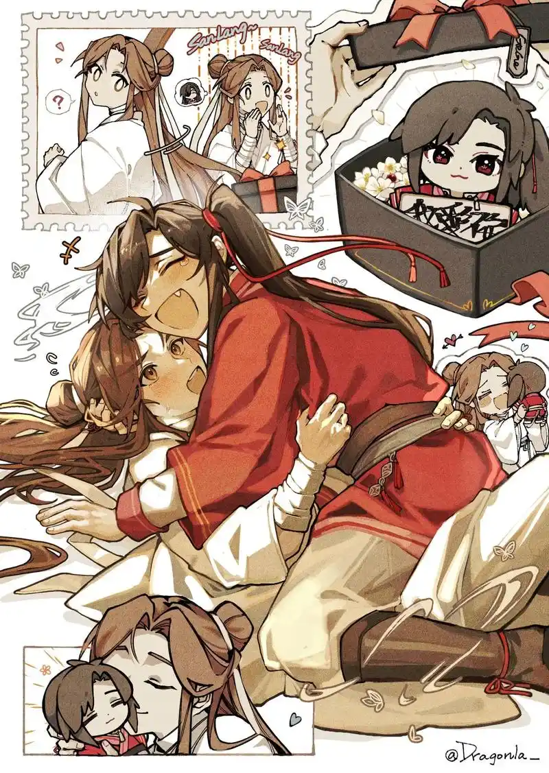 天官赐福 #同人 #花怜 画手:dragonla - 抖音