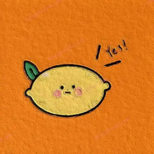 9张彩色简单超级可爱的拟人带表情水果简笔画