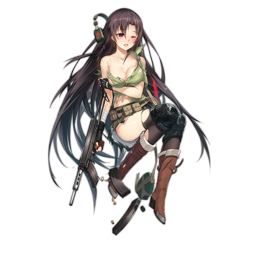 少女前线官方人物立绘图片之冲锋枪类二星含大破图鉴