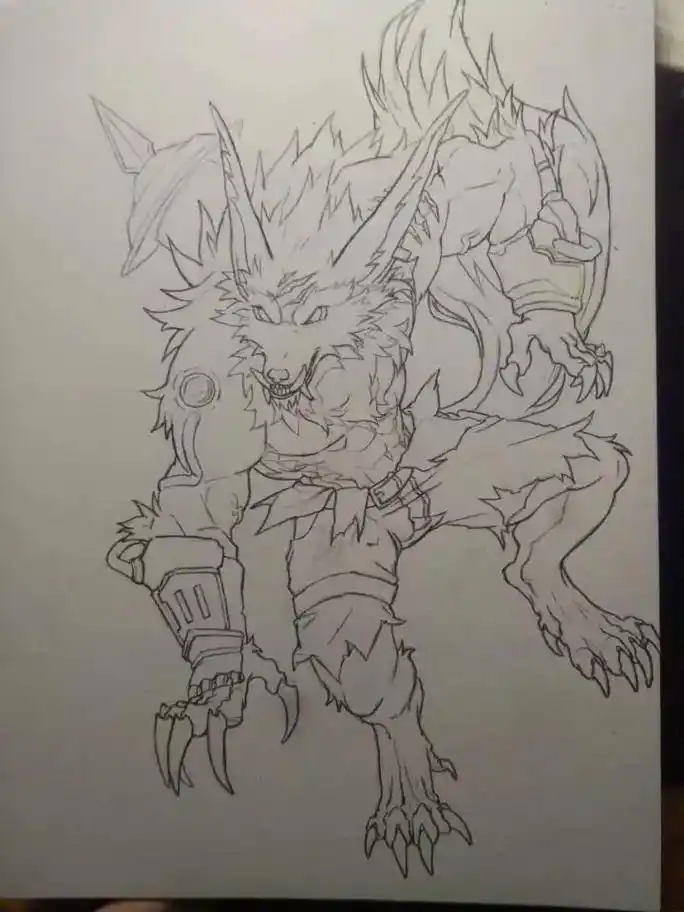 手绘 #furr兽人 #临摹 #画渣日常 #沃里克 - 抖音