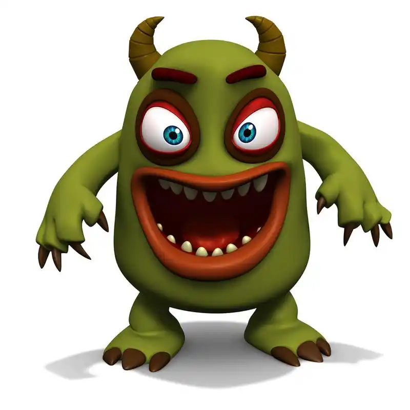 可爱的怪兽,卡通怪兽