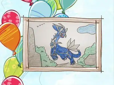 简笔画帝牙卢卡简单几步