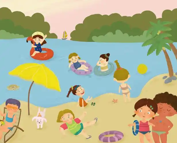 海边度假|插画|儿童插画|牙疼的娜娜 - 原创作品 - 站酷 (zcool)