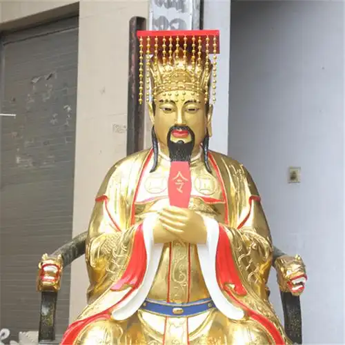 佛像慈慧厂家直销树脂1米玉帝神像鎏金玉皇大帝摆件