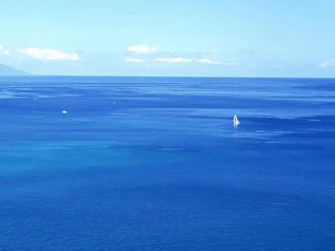 舒服蔚蓝色大海风景壁纸