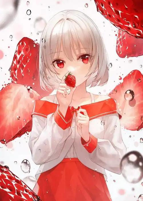 导读:画师将水果变成美少女,草莓是白毛,葡萄超可爱!