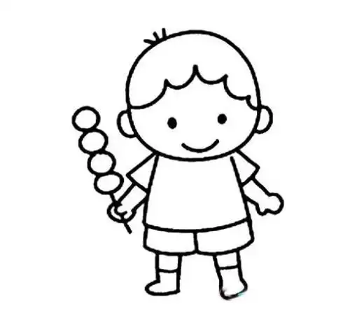 自我肖像简笔画幼儿班