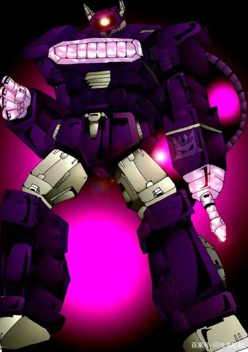 变形金刚g1动漫人物再创作:鳞甲贴风格狂派霸天虎