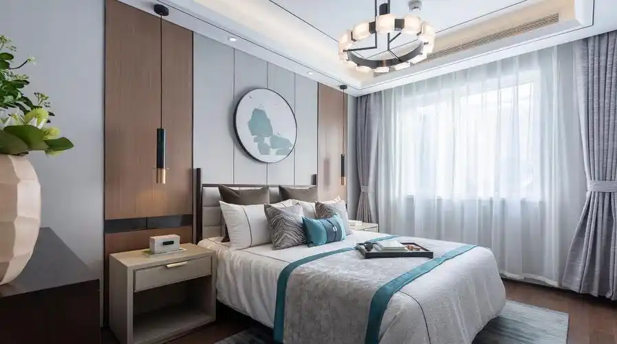 115m05新中式卧室装修效果图