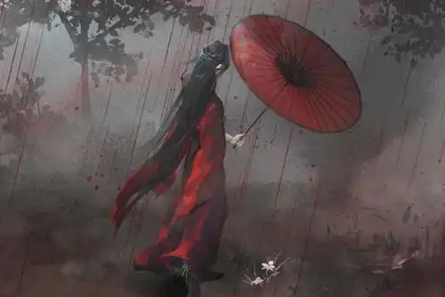 天官赐福:花城的红伞,不具攻击力,却是全漫中最温柔缱绻的武器