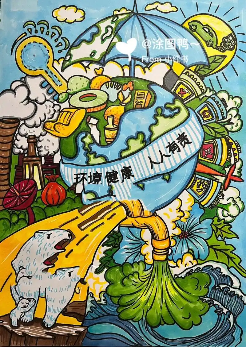 环境保护主题绘画