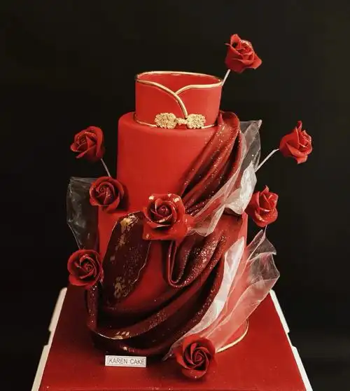 三生有幸古风生日宴蛋糕