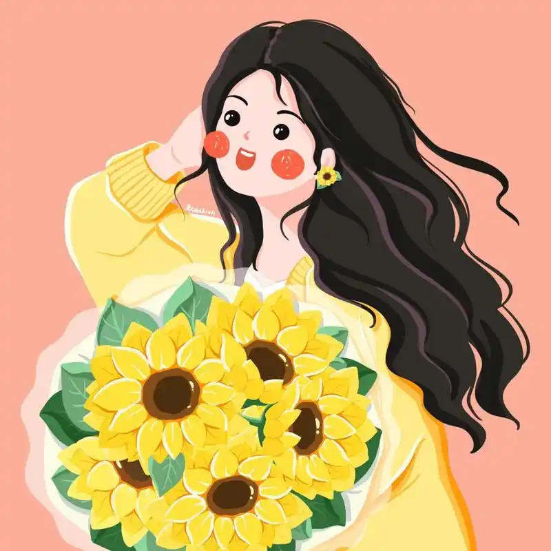 插画分享 | 手绘头像 | 人物插画 | 头像插画 | 女生头像